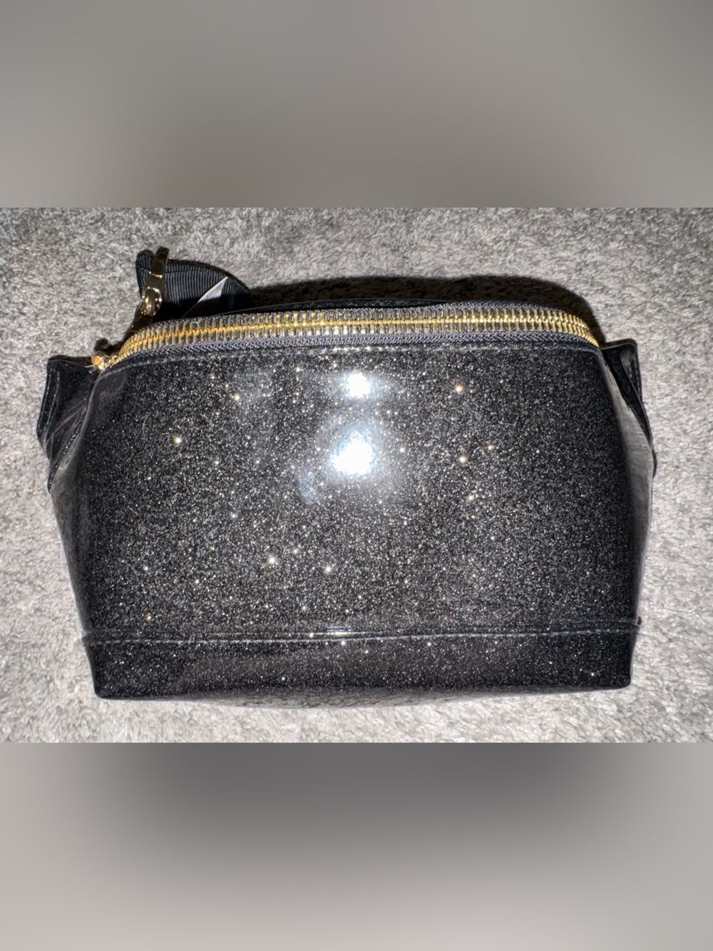 Sparkle Black hip pack with Gold buckle